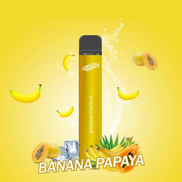 Vapordi Sunfire 600 Puffs Banana Papaya