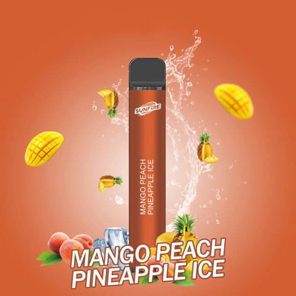 Vapordi Sunfire 600 Puffs Mango Peach Pineapple Ice